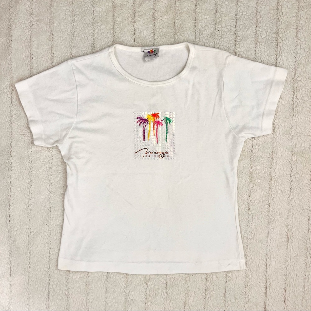 Vintage 90s Las Vegas baby tee 🌴🪩